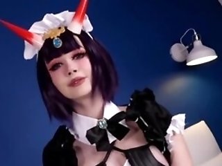 Nasty Maid In Sexy Clothing Analyzed By Excited Counterpart