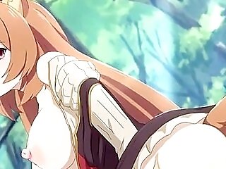 Lovely Anime Porn Big-boobed Blonde Raphtalia Gets Pounded Hard In The Forest
