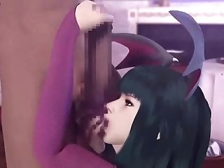 Sensuous Animated Nymph Gets Facial Cumshot Jizz Shot